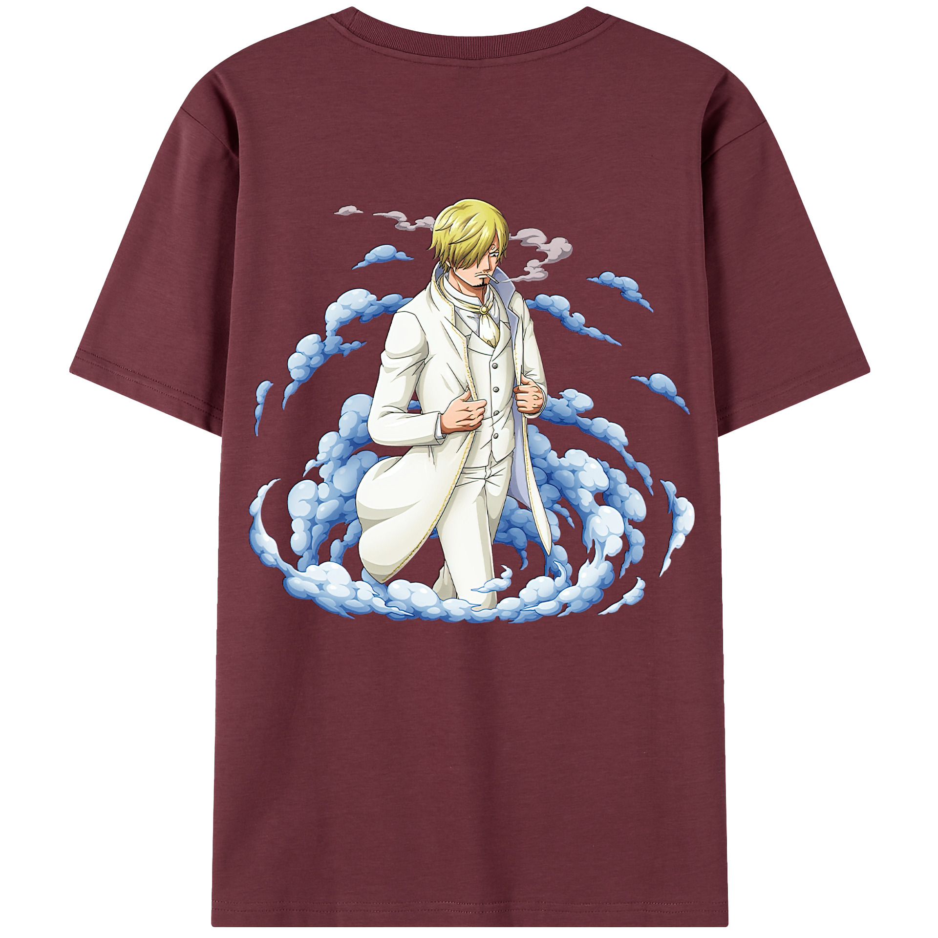 ワンピース サンジ ONE PIECE Sanji 綿100％半袖Tシャツ（背面プリント）